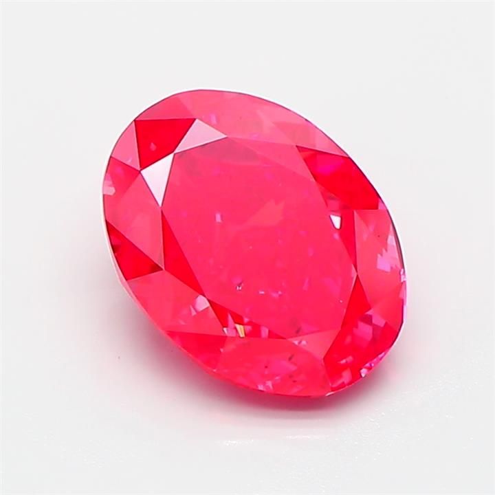 Oval Fancy Vivid Red Lab-grown Diamond 1.51ct VS2 loose diamond