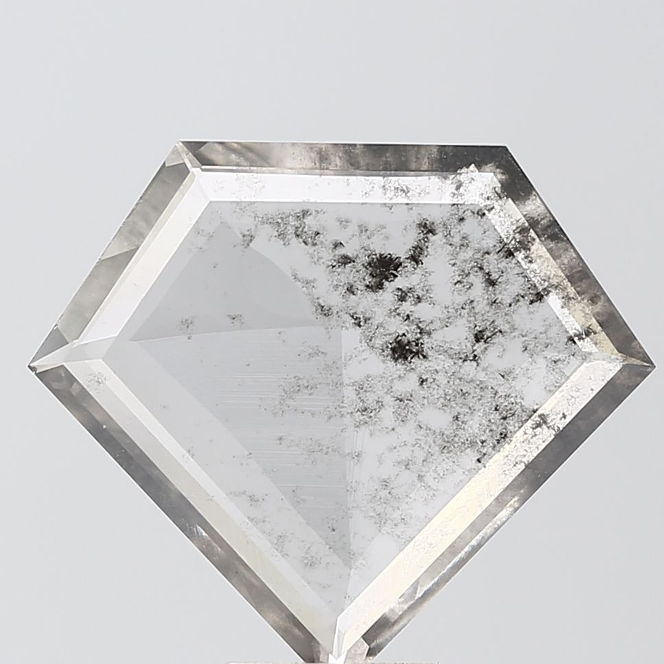 Shield Salt And Pepper Lab-grown Diamond 3.06ct I2 loose diamond
