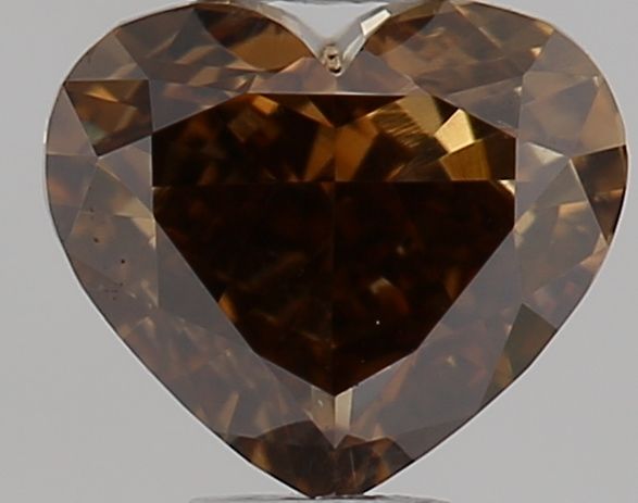 Heart Fancy Brownish Yellow Natural Diamond 0.3ct VS1 loose diamond