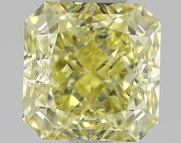 Square Radiant Fancy Intense Yellow Natural Diamond 0.52ct VVS1 loose diamond