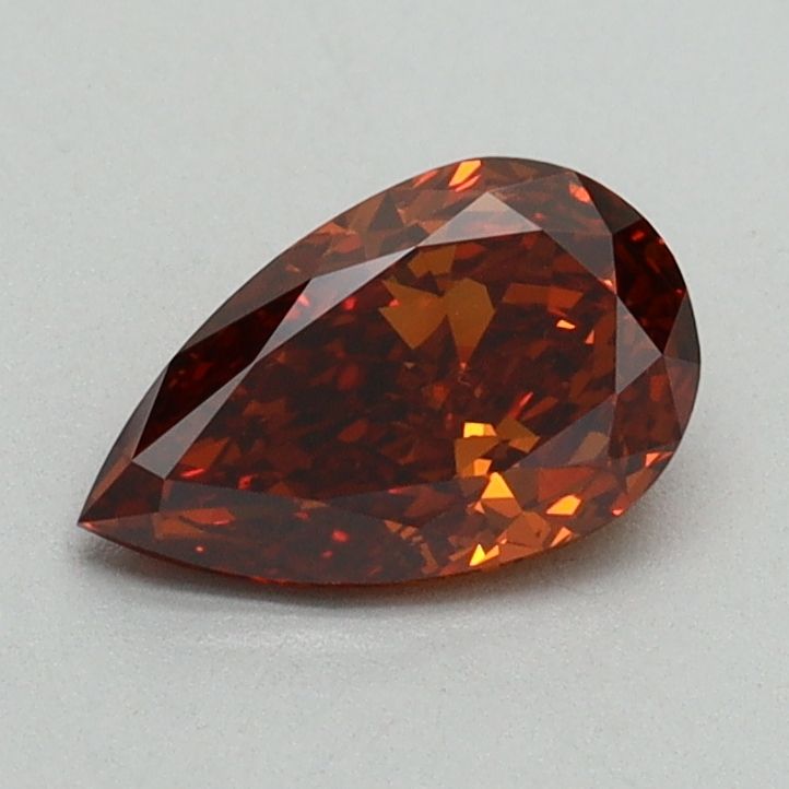 Pear Fancy Orange Lab-grown Diamond 0.79ct VS2 loose diamond