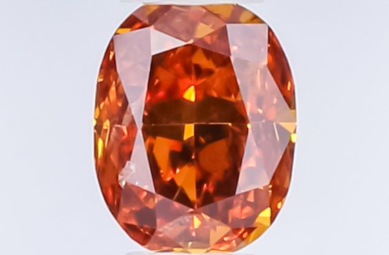 Cushion Fancy Deep Yellowish Orange Natural Diamond 0.26ct SI2 loose diamond