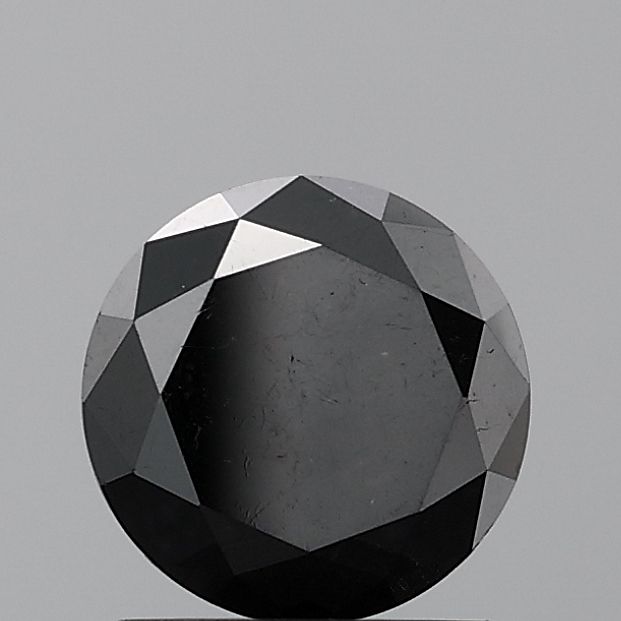 Round Black Natural Diamond 1.57ct VVS2 loose diamond