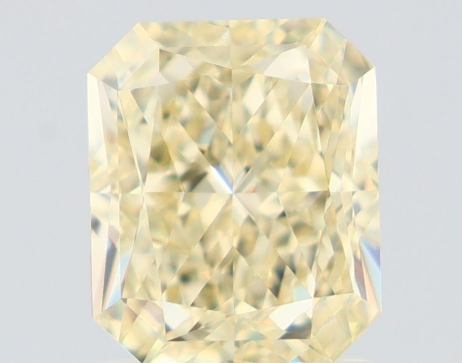 Radiant Fancy Light Yellow Natural Diamond 1.51ct VVS2 loose diamond