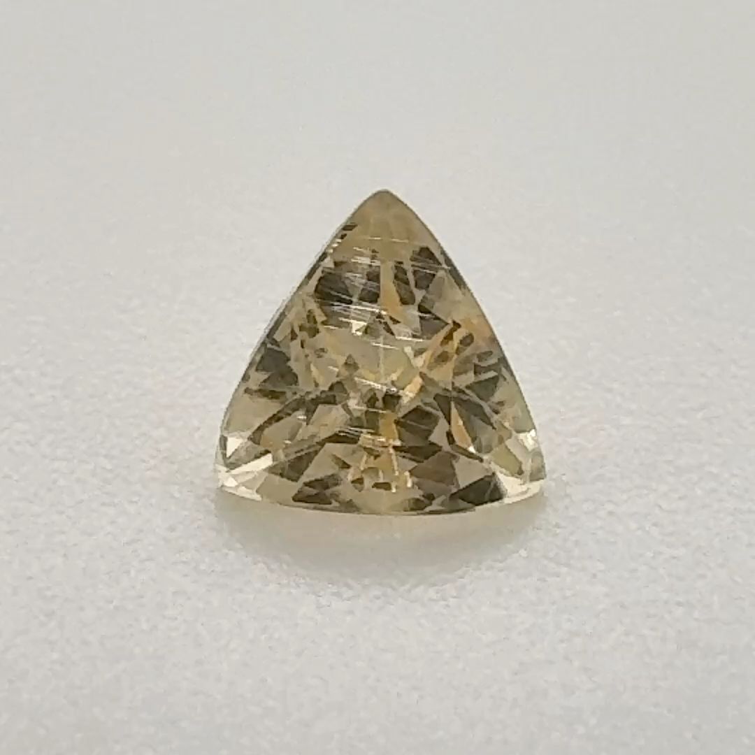 Trilliant Yellow Topaz 0.61ct loose gemstone
