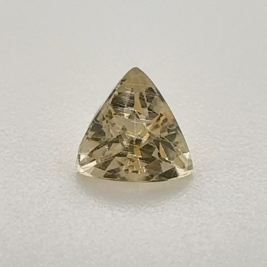 Trilliant Yellow Topaz 0.61ct loose gemstone