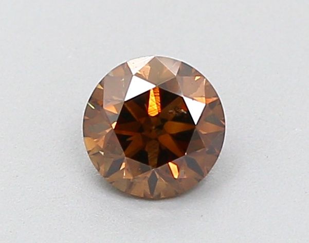 Round Fancy Dark Brown Natural Diamond 0.32ct SI2 loose diamond