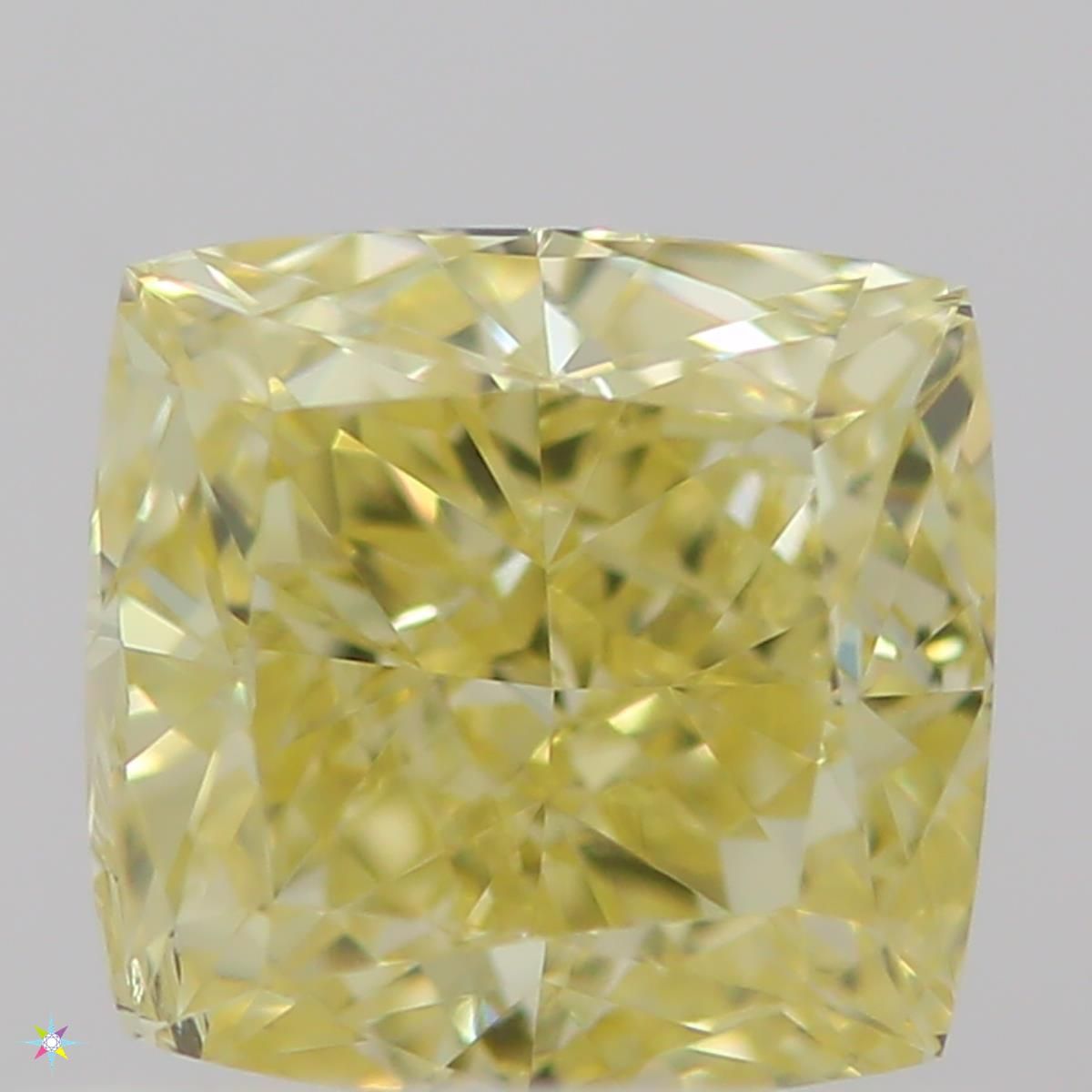 Cushion Fancy Yellow Natural Diamond 0.5ct VVS2 loose diamond