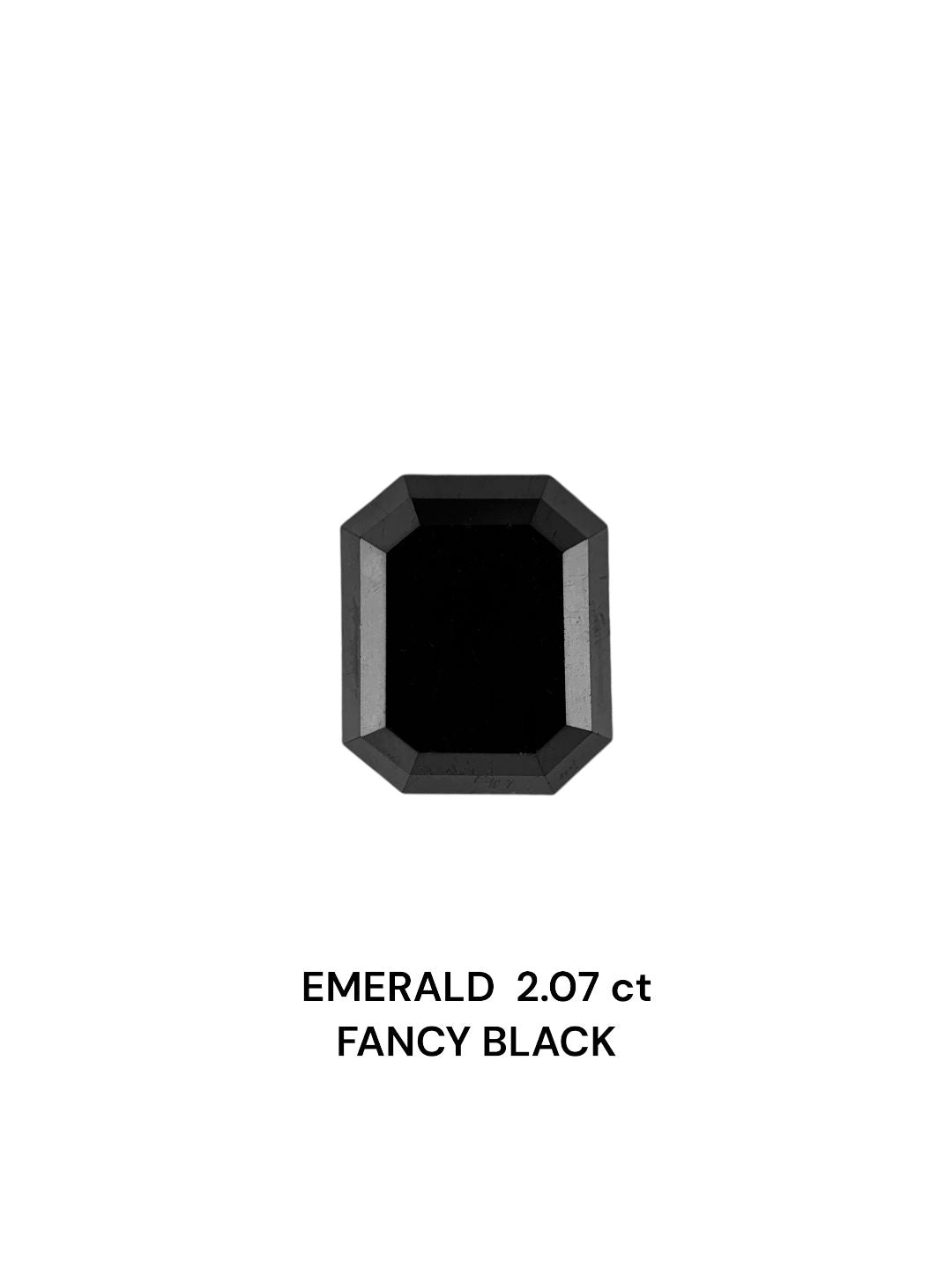 Emerald Black Natural Diamond 2.07ct loose diamond