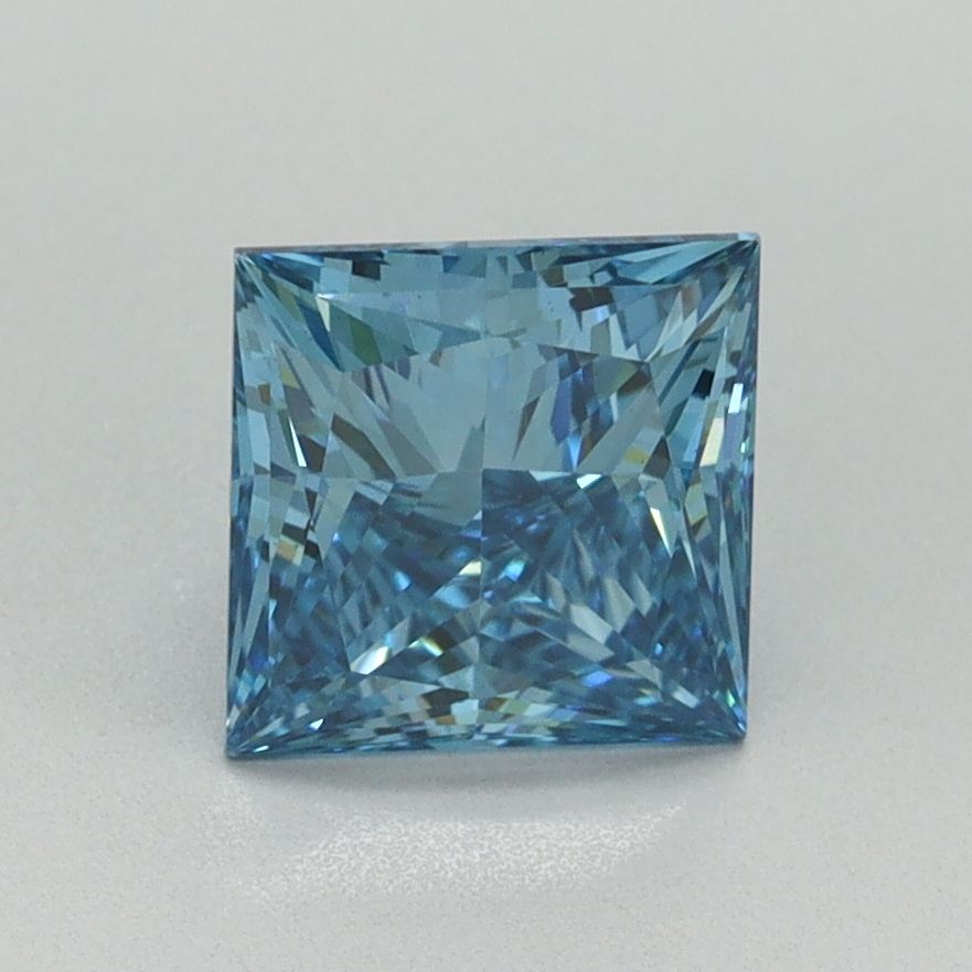 Princess Fancy Vivid Blue Lab-grown Diamond 1.5ct VS1 loose diamond