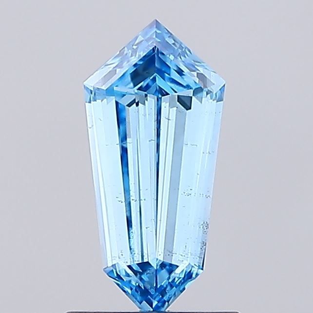 Shield Fancy Vivid Blue Lab-grown Diamond 0.9ct SI1 loose diamond