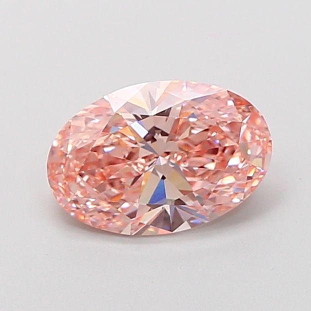 Oval Fancy Vivid Orange Lab-grown Diamond 0.52ct VVS2 loose diamond
