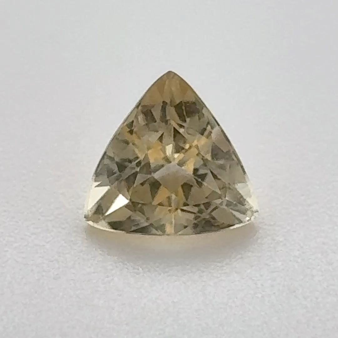 Trilliant Yellow Topaz 0.94ct loose gemstone