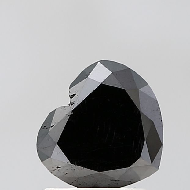 Heart Black Natural Diamond 1.28ct VS2 loose diamond