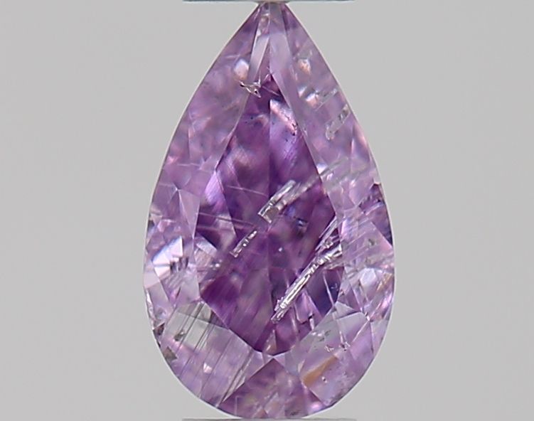 Pear Fancy Intense Pinkish Purple Natural Diamond 0.15ct loose diamond
