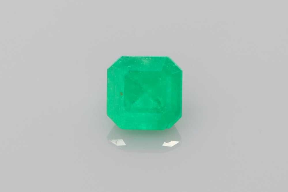 Asscher Green Emerald 1.04ct loose gemstone