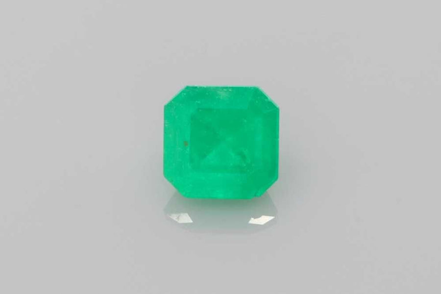 Asscher Green Emerald 1.04ct loose gemstone