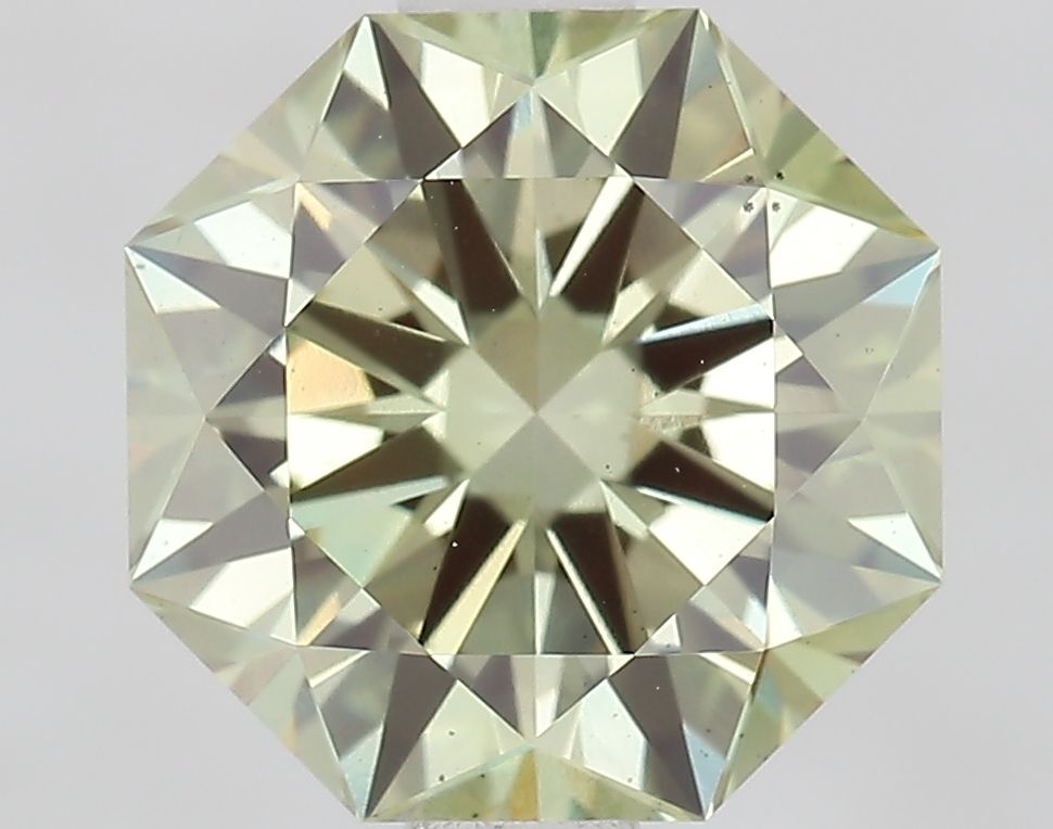 Octagonal Fancy Vivid Green Lab-grown Diamond 2.06ct VS2 loose diamond