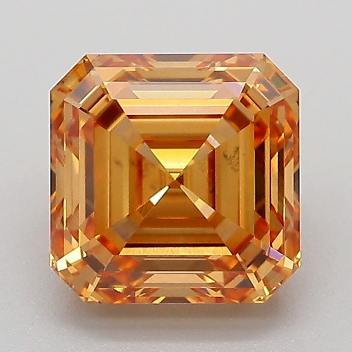 Asscher Fancy Light Yellowish Brown Lab-grown Diamond 2.04ct VS1 loose diamond