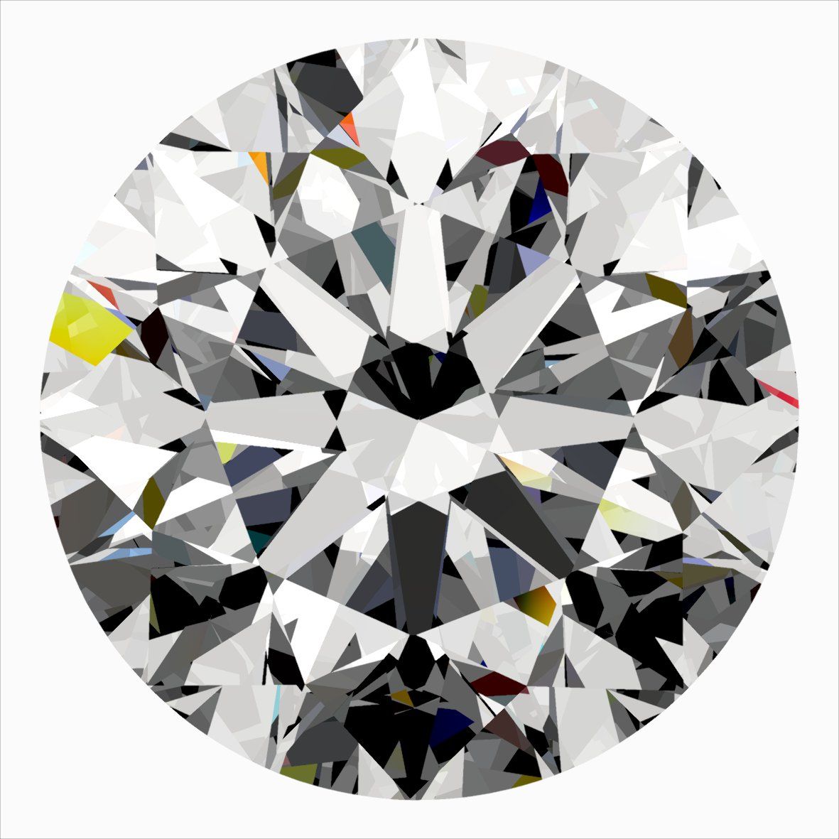 Round Natural Diamond 0.55ct E VVS1