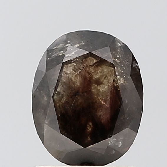 Oval Salt And Pepper Natural Diamond 0.97ct VS1 loose diamond