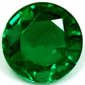 Round Green Emerald 1.05ct loose gemstone