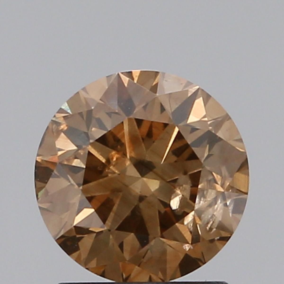 Round Brown Natural Diamond 1.32ct SI2 loose diamond