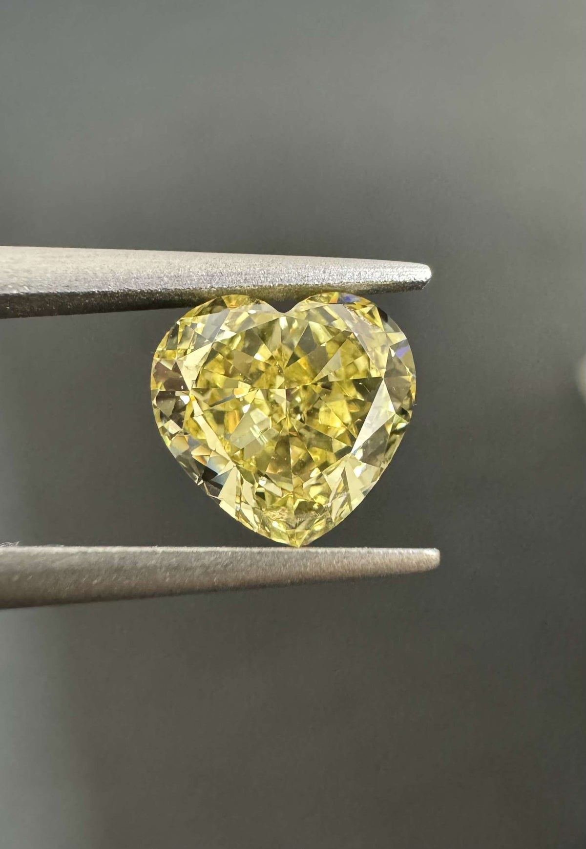 Heart Fancy Intense Yellow Natural Diamond 1.22ct VS1 loose diamond