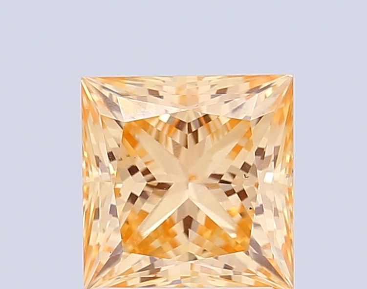 Princess Fancy Vivid Orange Lab-grown Diamond 2.05ct VS2 loose diamond