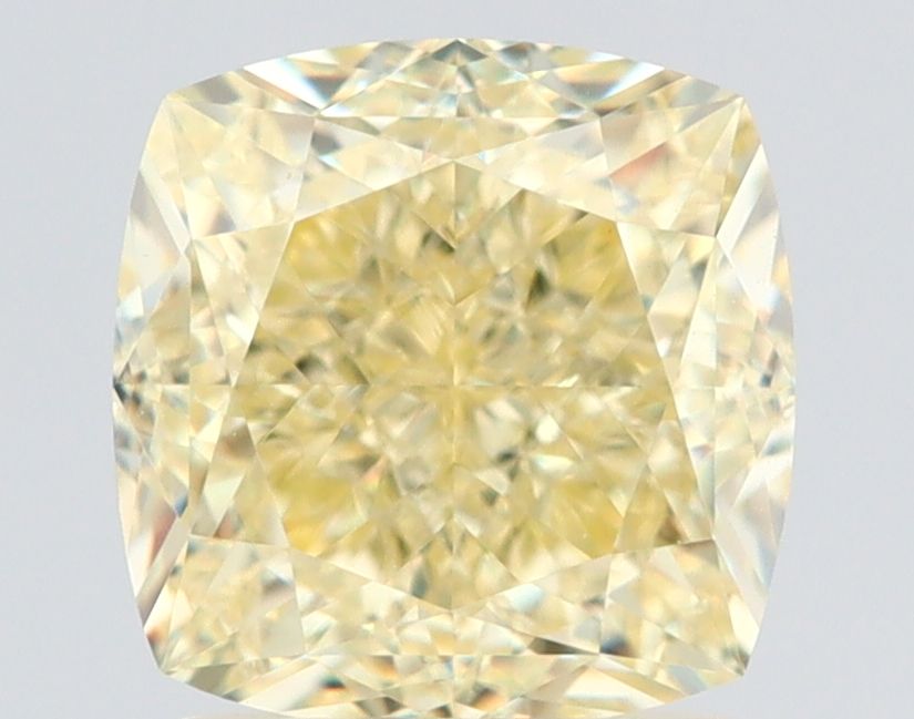 Cushion Fancy Light Yellow Natural Diamond 2.21ct VVS2 loose diamond