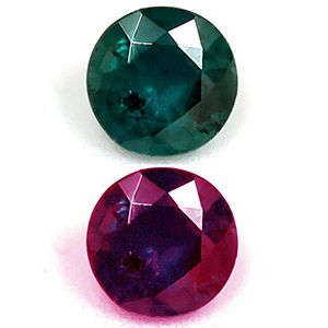 Round Green Alexandrite 0.18ct loose gemstone