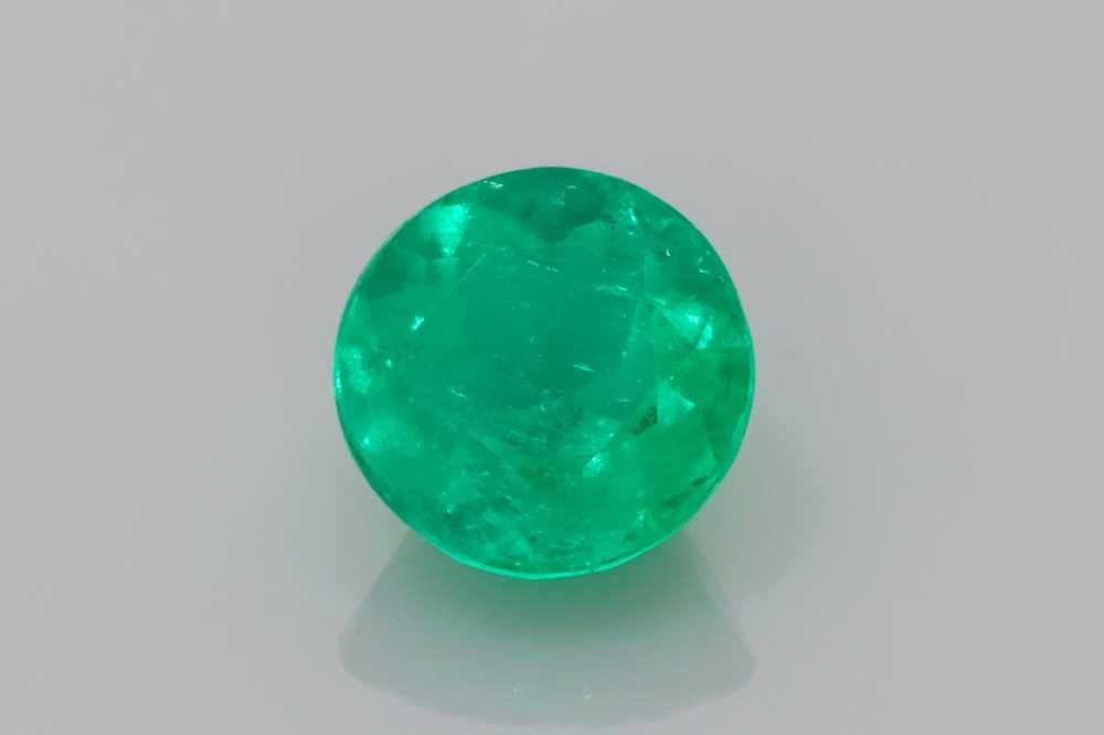 Round Green Emerald 1.03ct loose gemstone