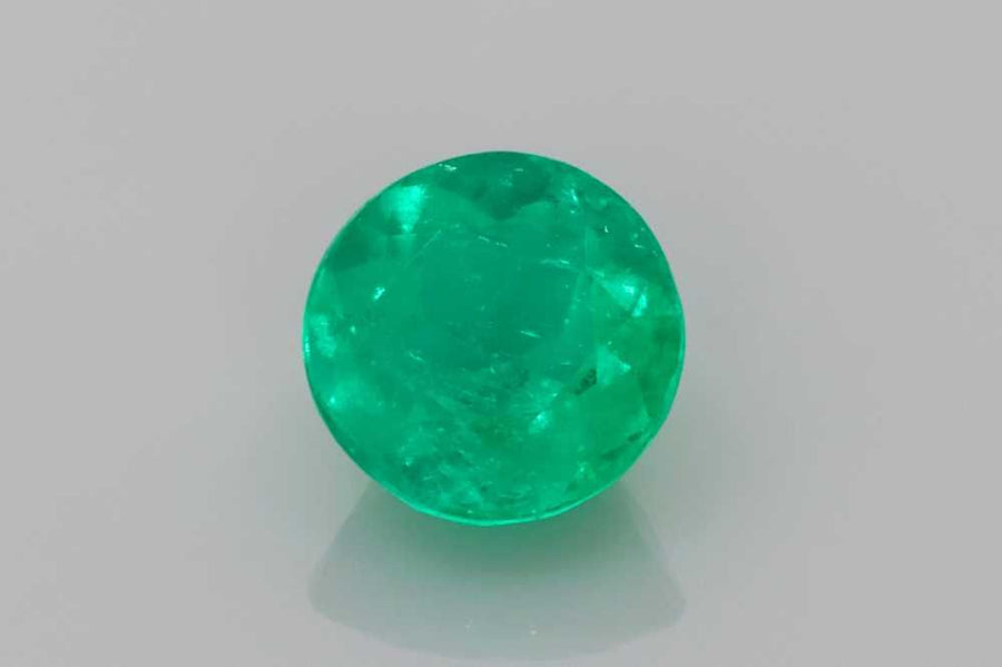 Round Green Emerald 1.03ct loose gemstone