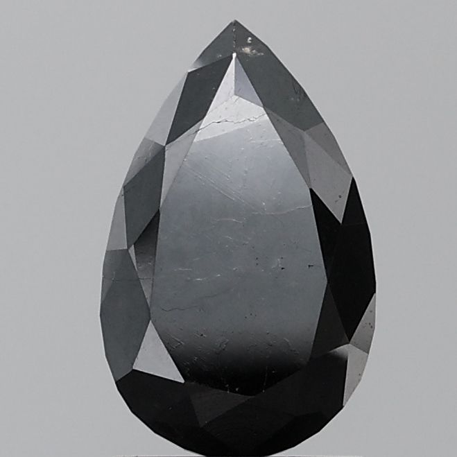 Pear Fancy Black Natural Diamond 2.23ct VVS1 loose diamond