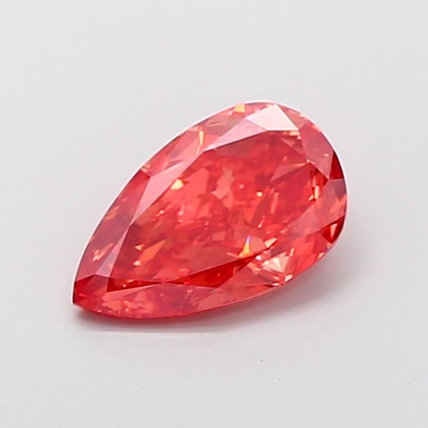Pear Fancy Vivid Pink Orange Lab-grown Diamond 1.87ct VVS2 loose diamond