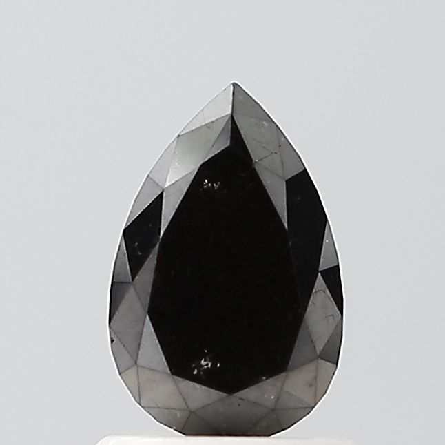 Pear Black Natural Diamond 0.96ct VS1 loose diamond