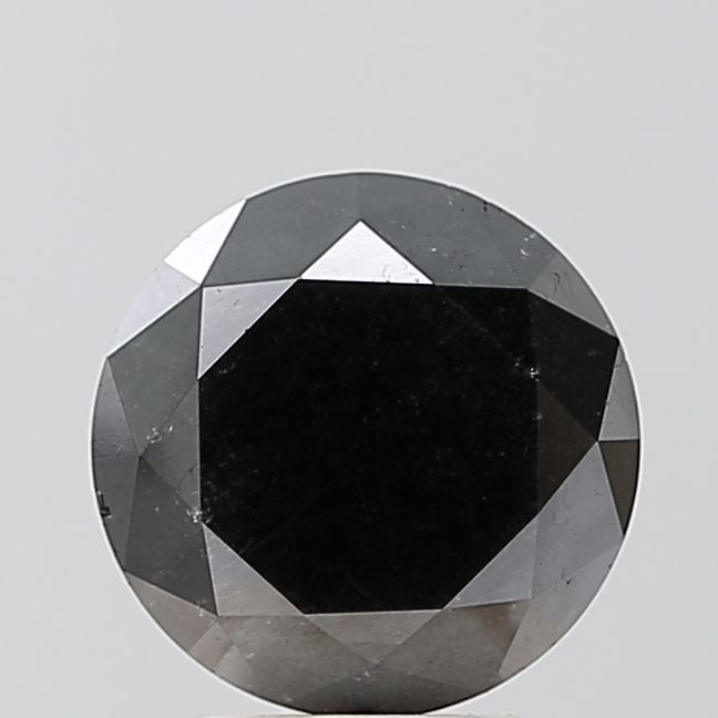 Round Black Natural Diamond 3ct VVS2 loose diamond