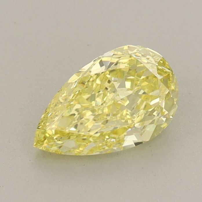 Pear Fancy Vivid Yellow Lab-grown Diamond 0.71ct VS1 loose diamond