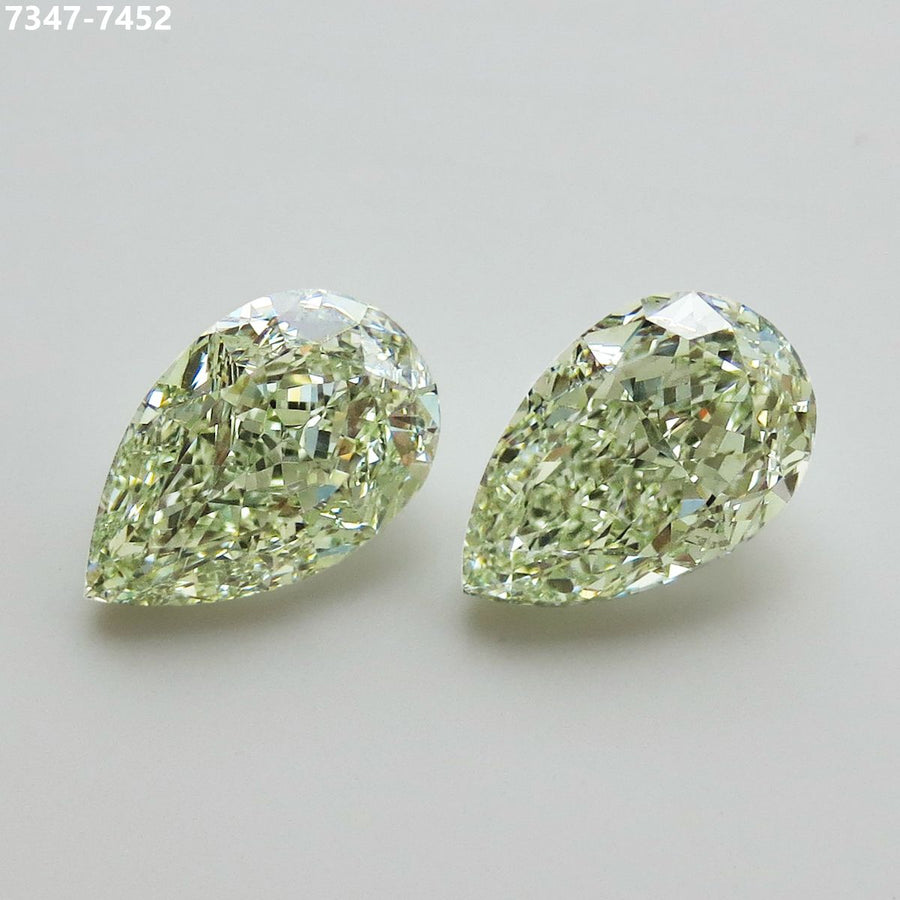 Pear Fancy Light Green Natural Diamond 2.01ct VS2 loose diamond