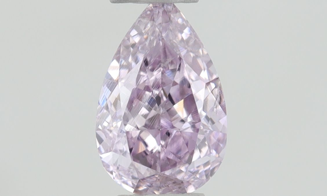 Pear Fancy Pink Purple Natural Diamond 0.23ct SI2 loose diamond