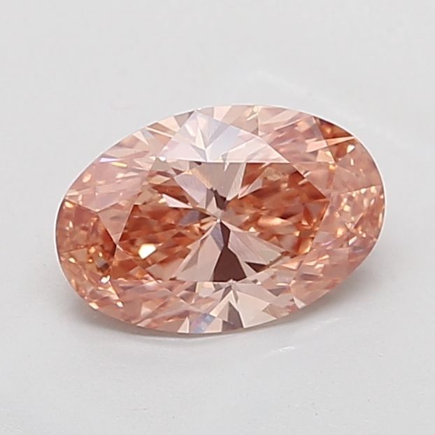 Oval Champagne Lab-grown Diamond 2.26ct VS1 loose diamond