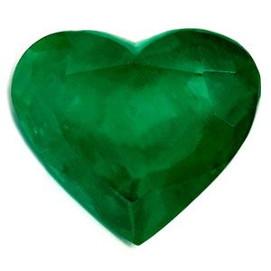 Heart Green Emerald 2.34ct loose gemstone