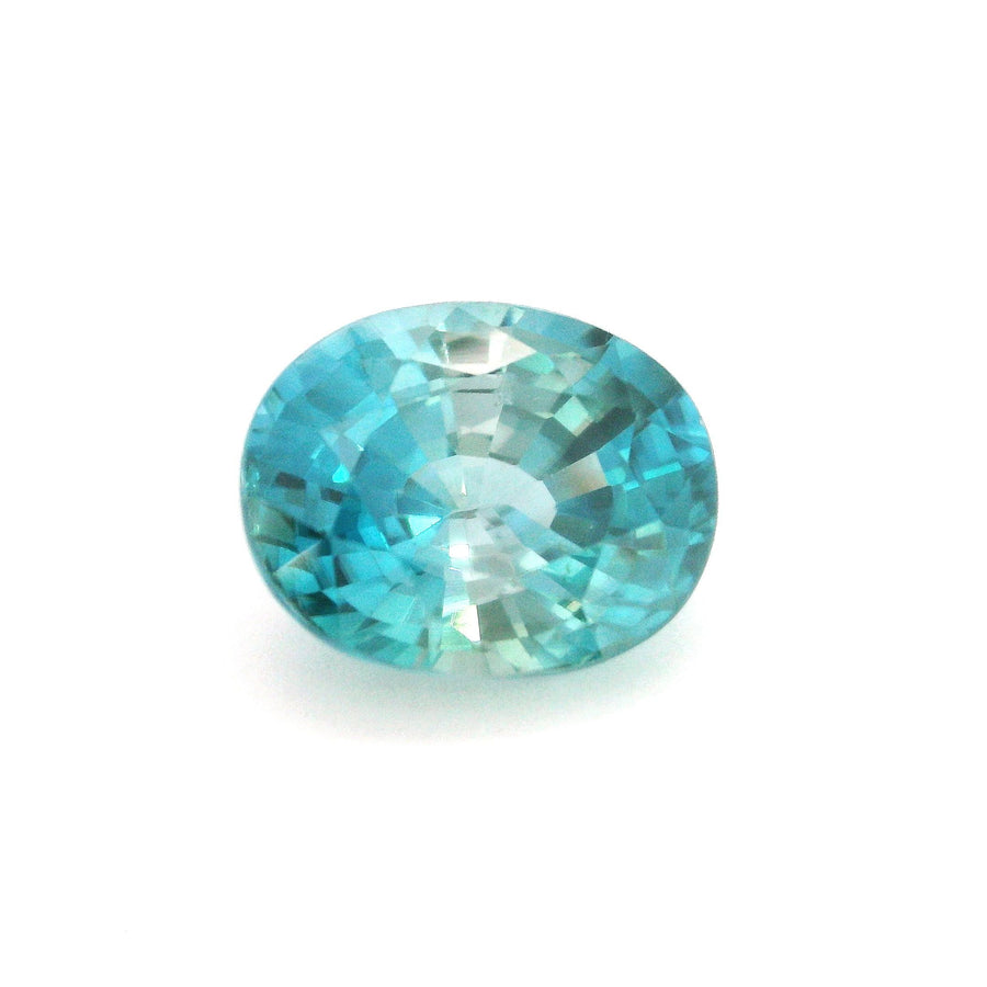 Oval Blue Zircon 8.03ct loose gemstone