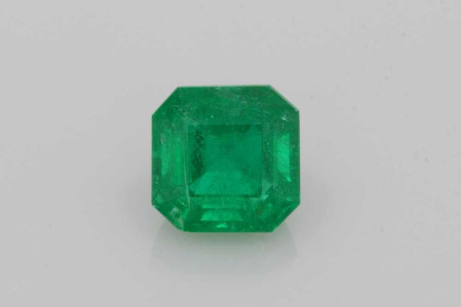 Asscher Green Emerald 3.82ct loose gemstone
