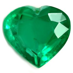 Heart Green Emerald 2.44ct loose gemstone