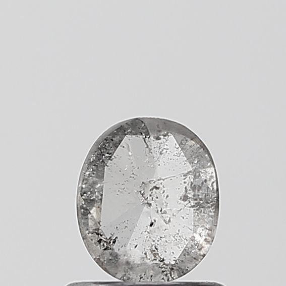 Oval Salt And Pepper Natural Diamond 0.37ct VVS2 loose diamond