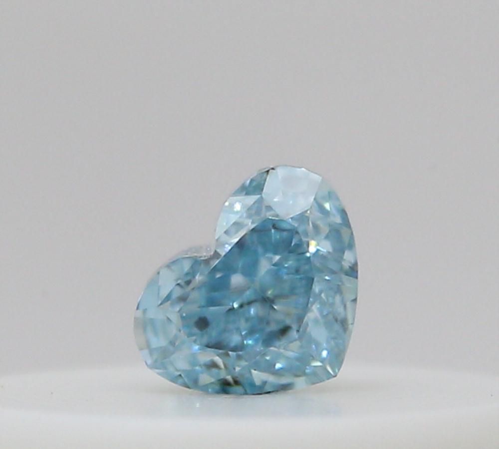 Heart Fancy Intense Green Blue Natural Diamond 0.05ct loose diamond