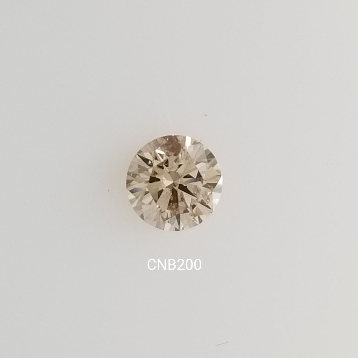 Round Fancy Light Brown Natural Diamond 0.67ct SI2 loose diamond