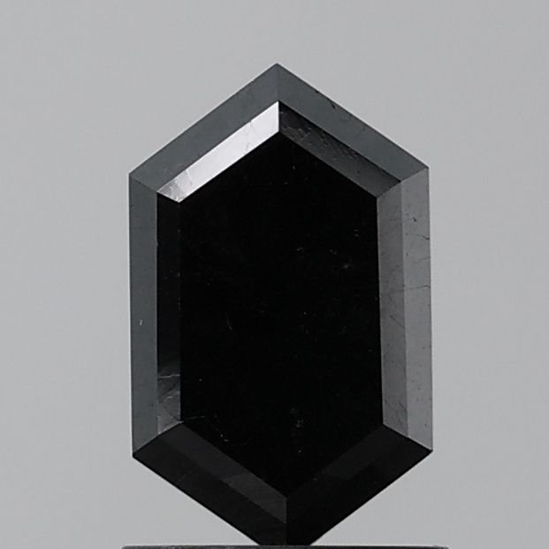 Hexagonal Black Natural Diamond 1.41ct VVS1 loose diamond