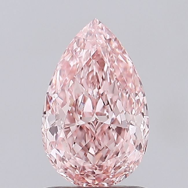 Pear Fancy Vivid Pink Lab-grown Diamond 1.03ct VVS2 loose diamond